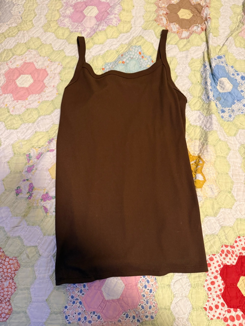 No Boundaries Brown Tank Top